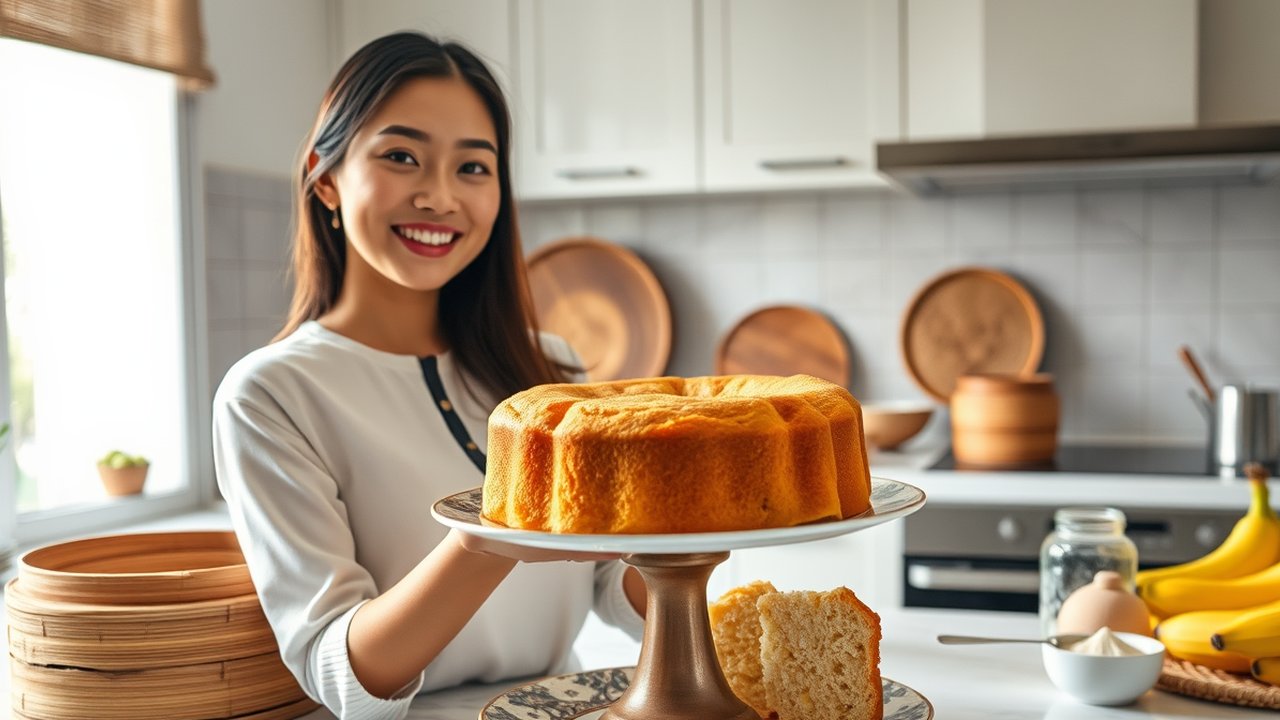 tips agar kue bolu lembut dan mengembang Ilustrasi dibuat AI