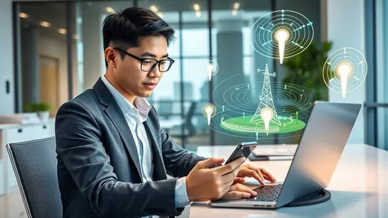 cara melacak lokasi hp Ilustrasi dibuat AI