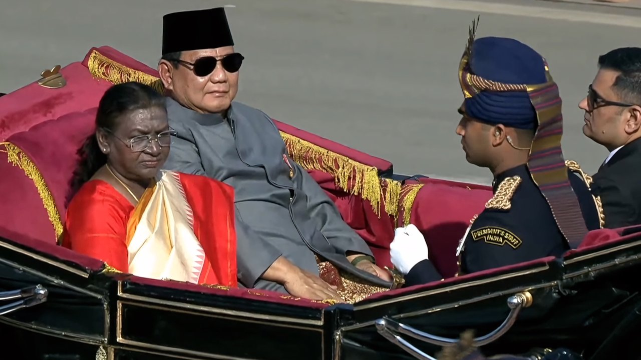 Presiden Prabowo Dijamu Makam Malam Presiden India