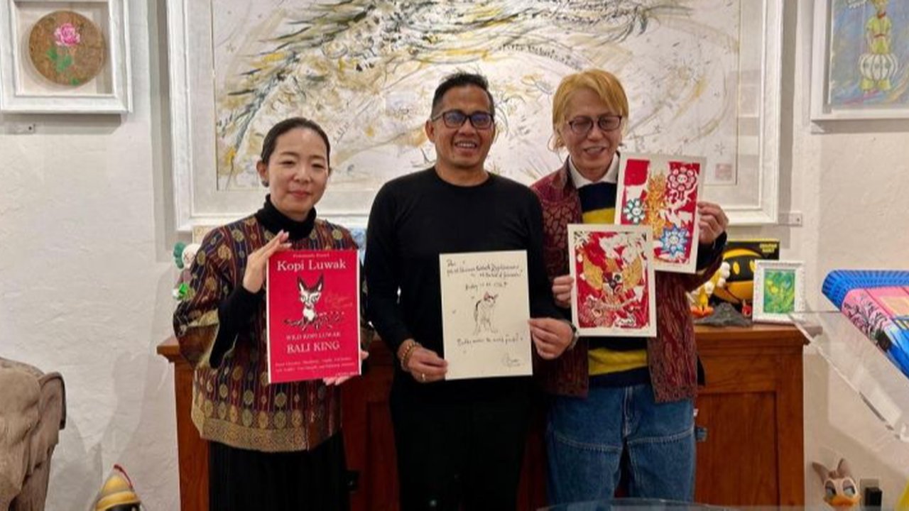 Seniman Jepang Lukis Kucing Prabowo untuk Tampil di World Expo Osaka