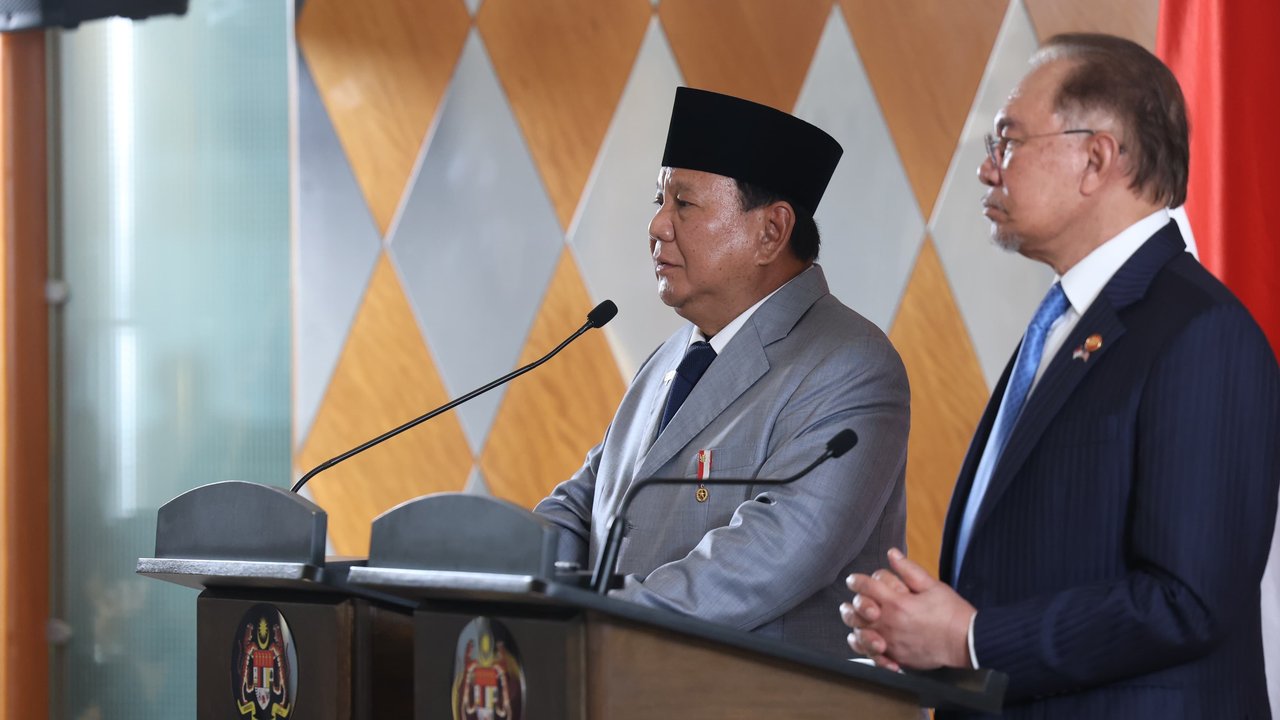 Prabowo Subianto dan Perdana Menteri Malaysia Anwar Ibrahim