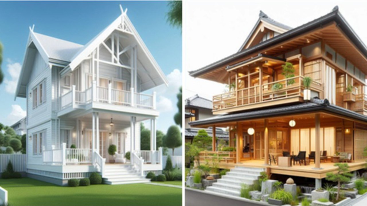 Desain RUmah Kayu 2 Lantai yang Estetik dan Adem