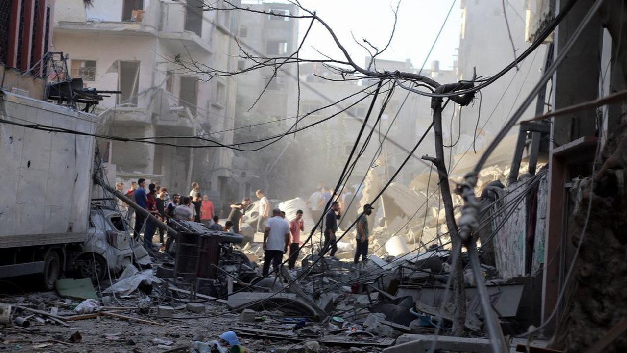 At least 17 people were killed in Israeli strikes on Jabaliya and al-Bureij in Gaza, according to the WAFA news agency. Israel's military said Hamas had launched two rockets at the town of Netivot.