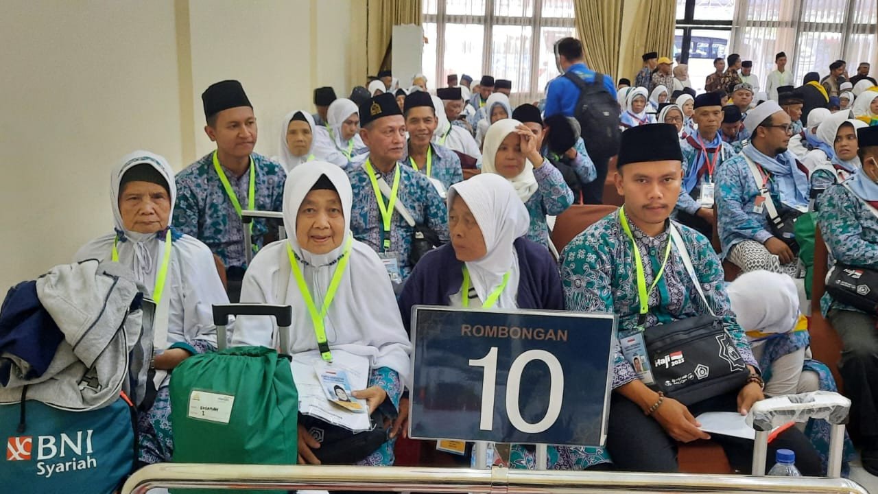 Jemaah Haji Tayo Anom Sari Ayu, jemaah haji kloter 6 embarkasi Lombok. Denny/MCH
