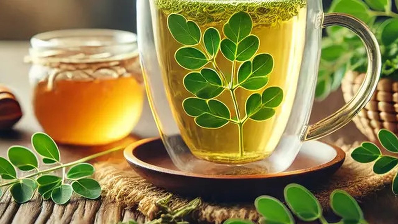 Teh Daun Kelor Hangat | copyright ChatGPT/AI