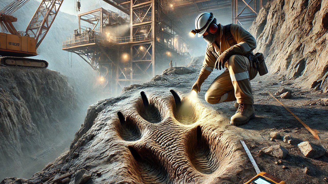 Seorang Pekerja Tambang Tak Sengaja Temukan Jejak Dinosaurus Terbesar