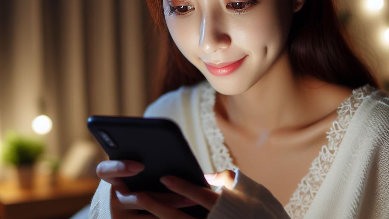 Ilustrasi Menggunakan Smartphone