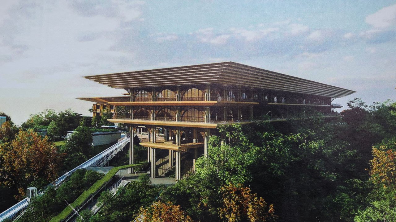 <p>Gambar rencana pembangunan Istana Wakil Presiden di Ibu Kota Nusantara (IKN). (Dok Otorita IKN)</p>