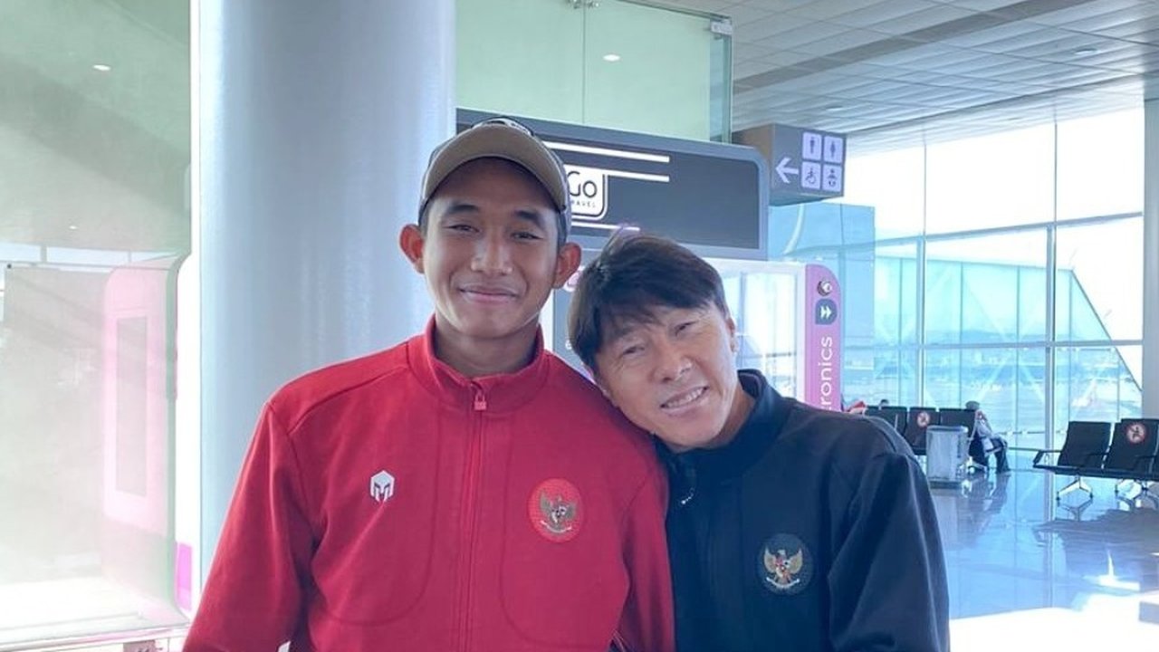 Shin Tae-yong bersama para pemain Timnas Indonesia (Foto: Instagram @witansulaiman_)