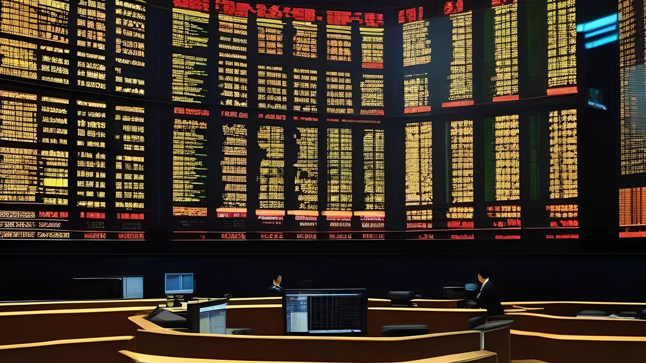 <p>Ilustrasi bursa saham Asia (Foto by AI)</p>