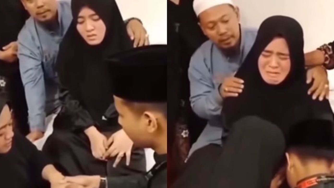 Momen Menyayat Hati Istri Diduga Saksikan Suami Kembali Menikah dengan Adik Sendiri