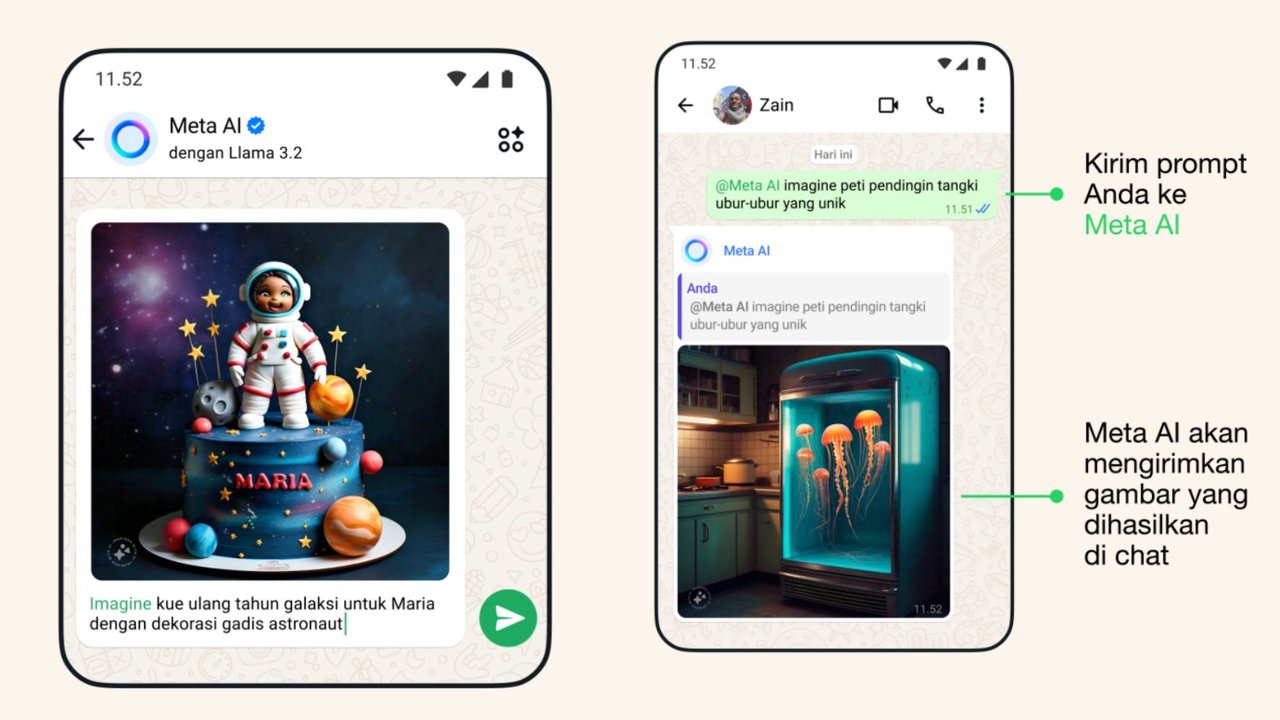 Cara Membuat Gambar AI di WhatsApp