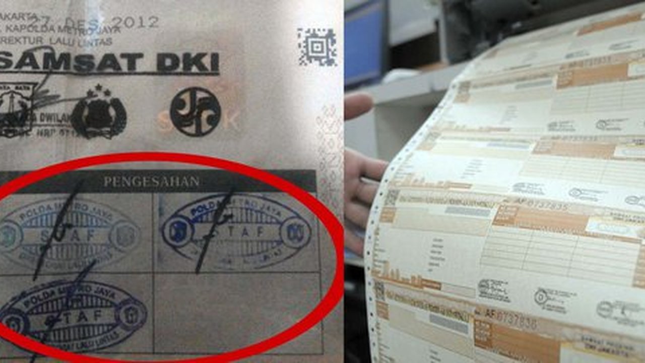 Ini Bahayanya Jika STNK Kendaraan Tidak Aktif