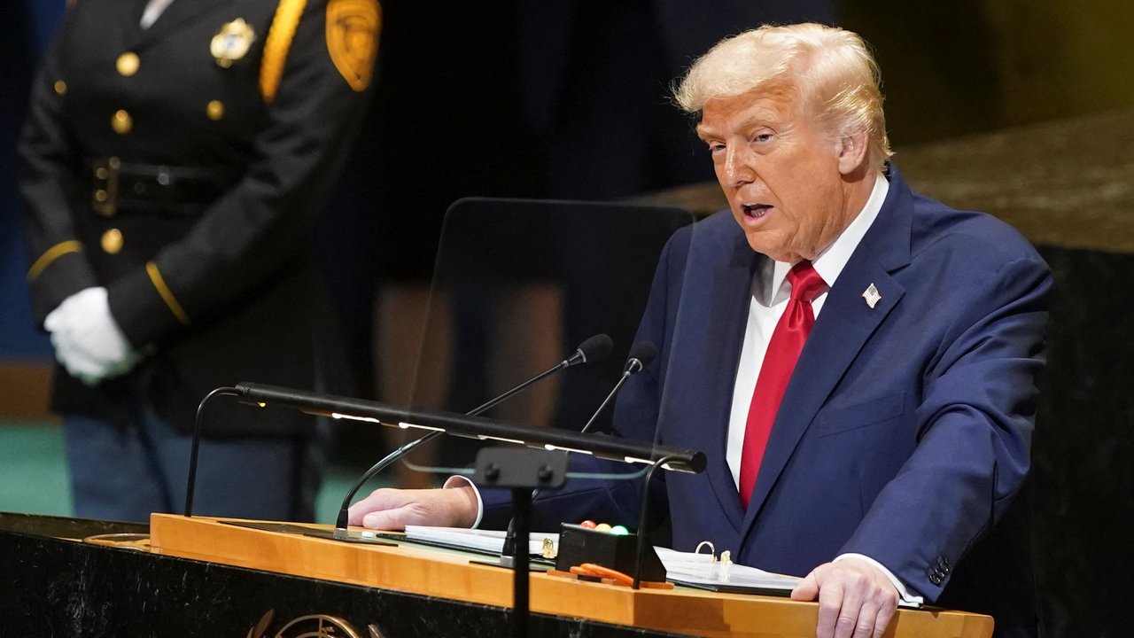 donald trump di sidang umum pbb