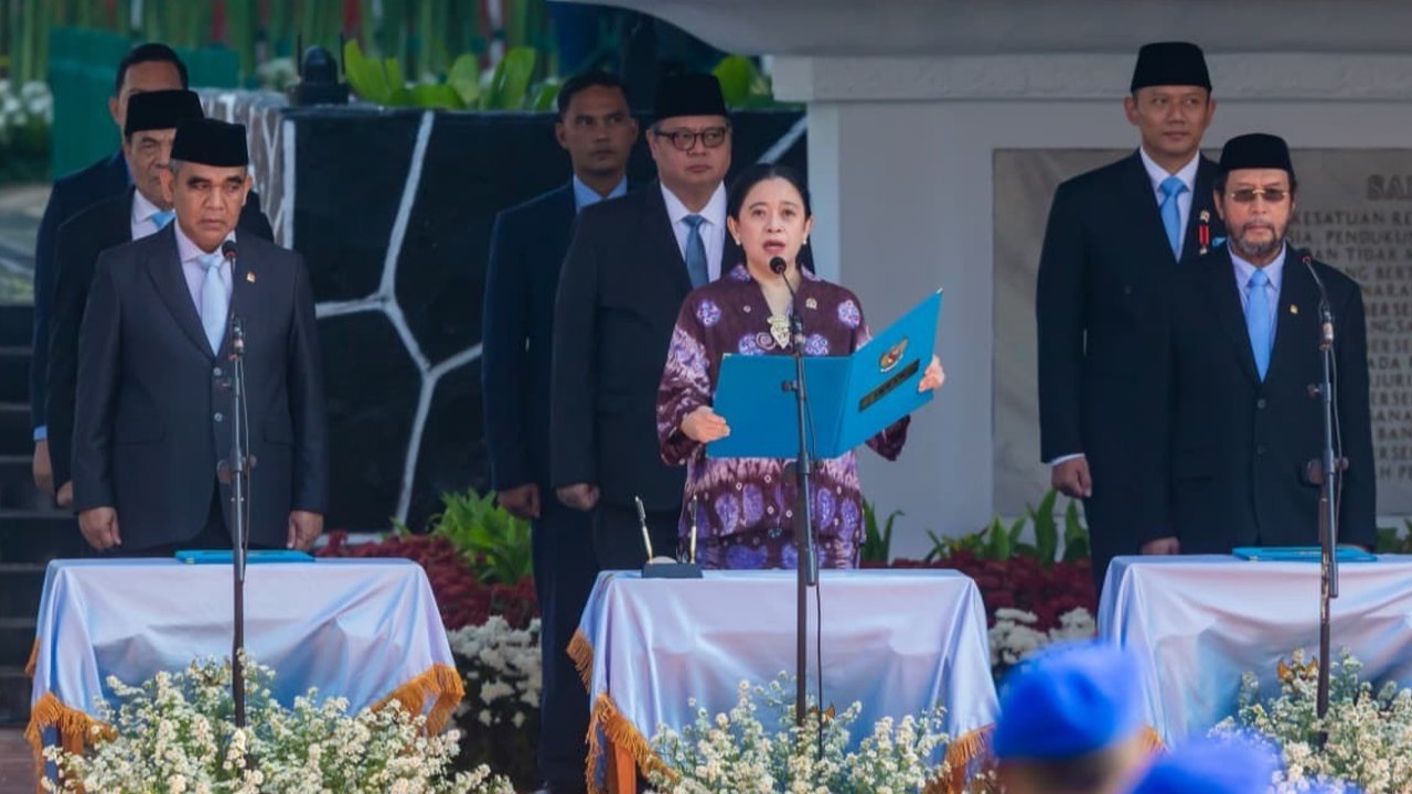 Bacakan Ikrar, Puan Tekankan Hari Kesaktian Pancasila Jadi Momentum Persatuan Bangsa