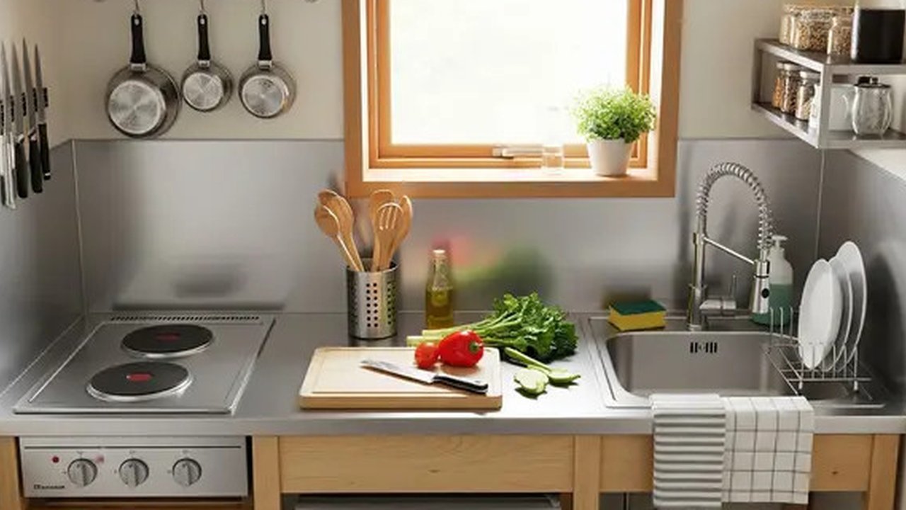 Dapur Rumah Mungil 2x2 Meter dengan Fungsi Maksimal dan Biaya Minim (AI)