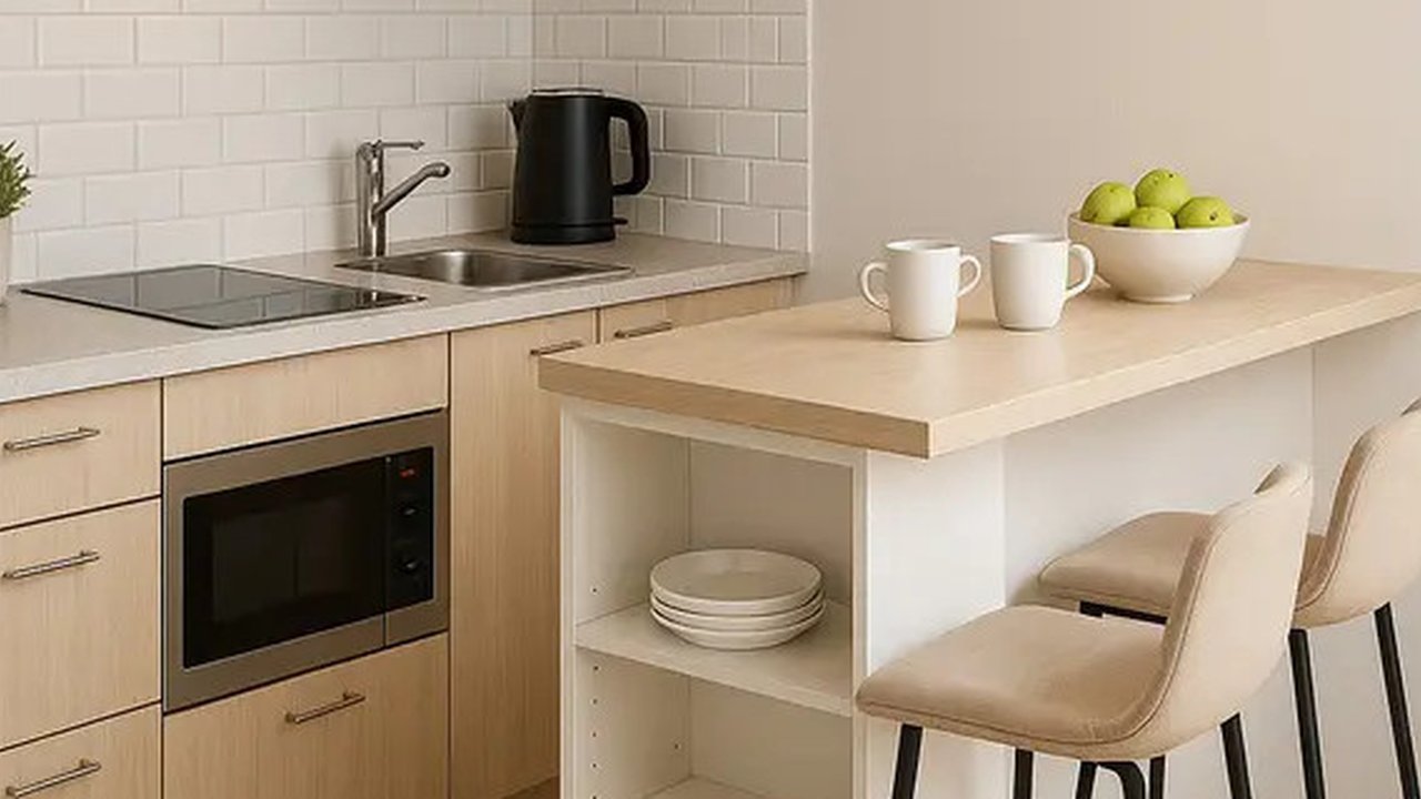 Model Dapur Minimalis di Lahan Sempit. Foto: Gemini
