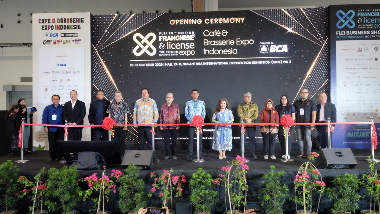 Franchise & License Expo Indonesia 2025 Resmi Dibuka, Jadi Pusat Pertumbuhan Kemitraan dan Peluang Bisnis Nasional