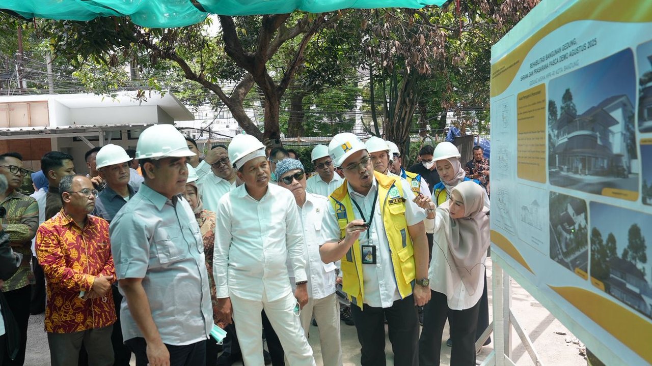 Ketua MPR Tinjau Proses Revitalisasi Mess MPR