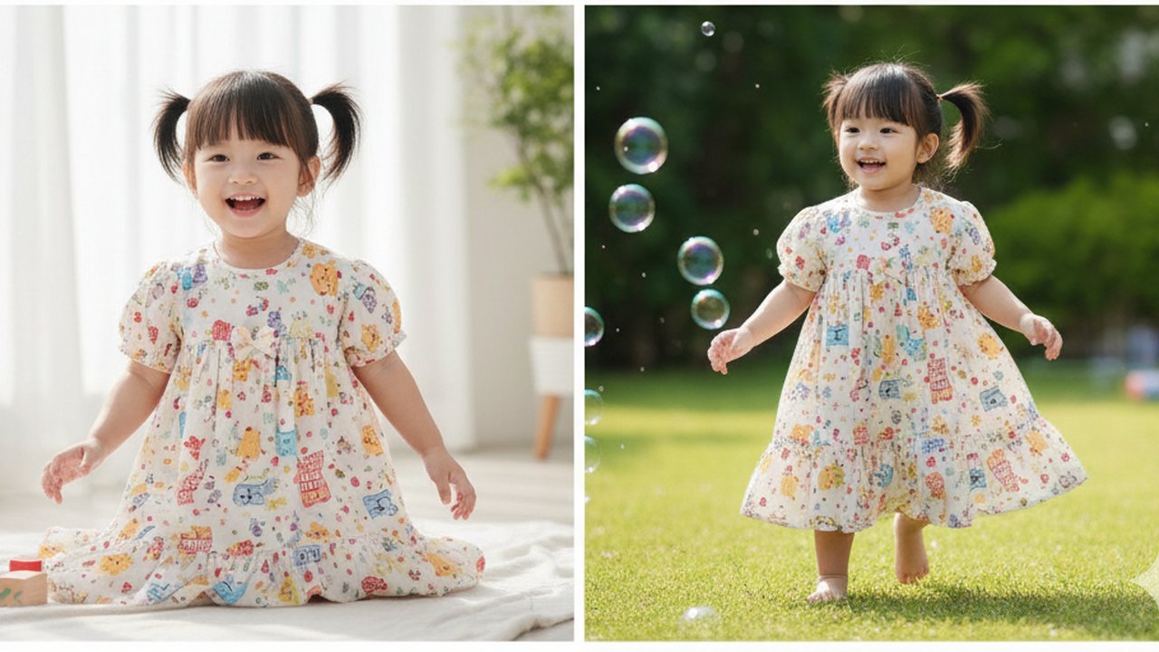 Daster Balita Loose Fit Motif Hewan Lucu