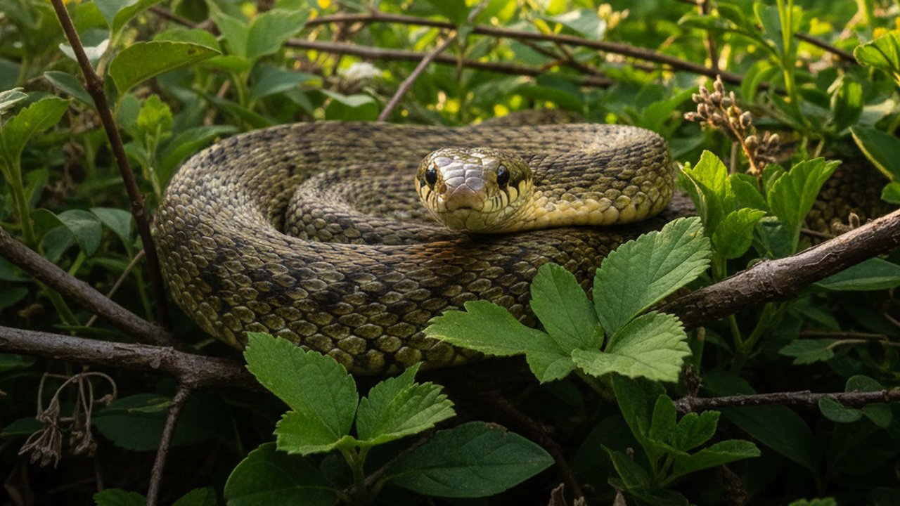 Ular di Semak Rimbun