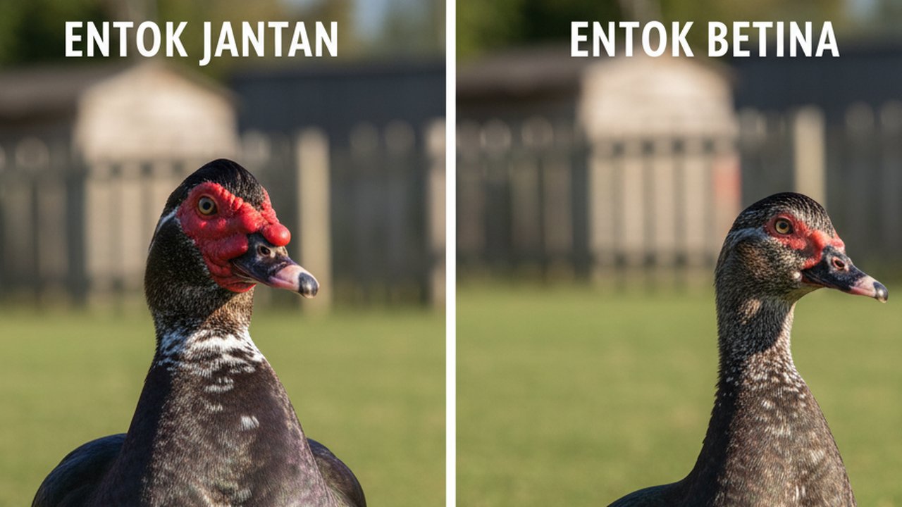 Membedakan Entok Jantan dan Betina