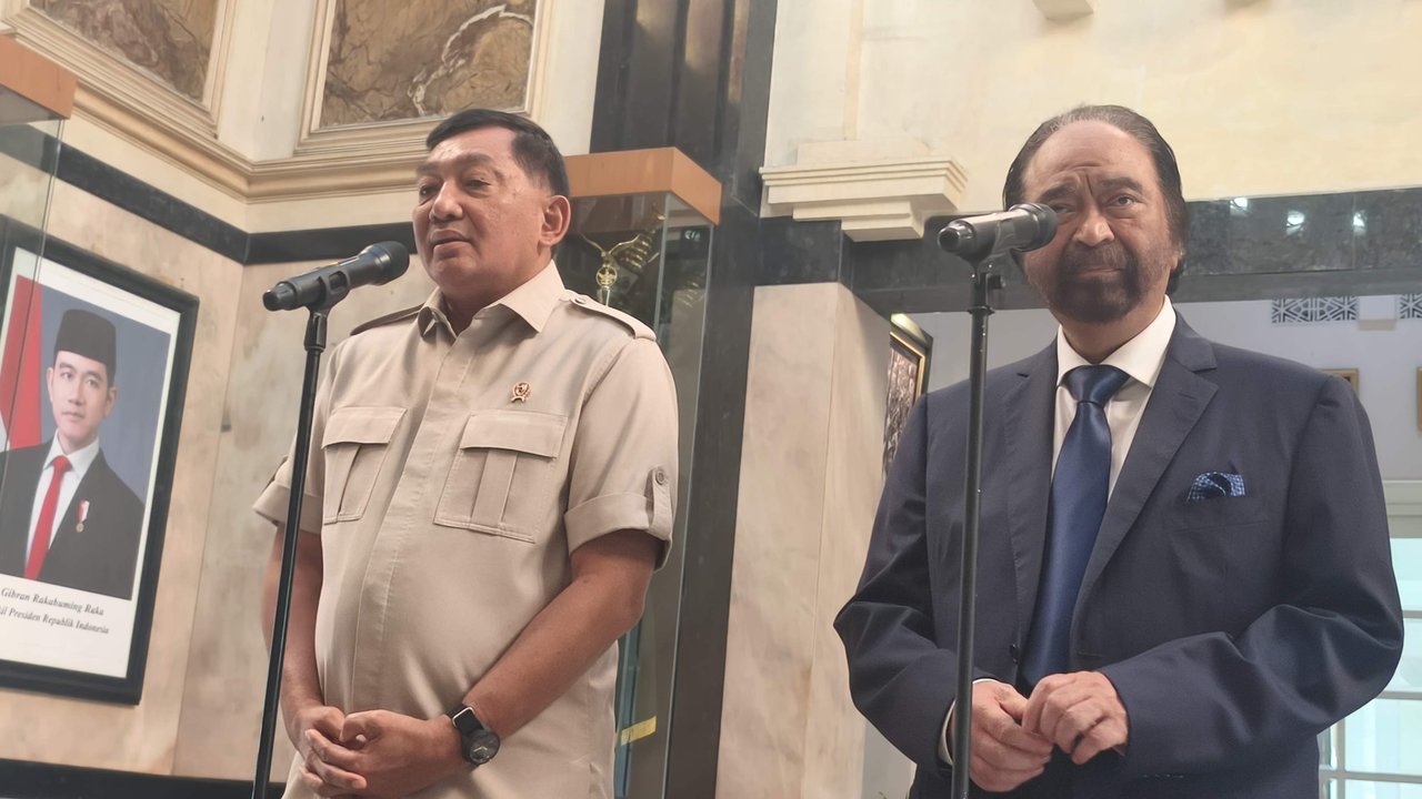 Menhan dan Surya Paloh Diskusi Tertutup dari Hati ke Hati: ini Adalah Vitamin yang Kita Jadikan Satu