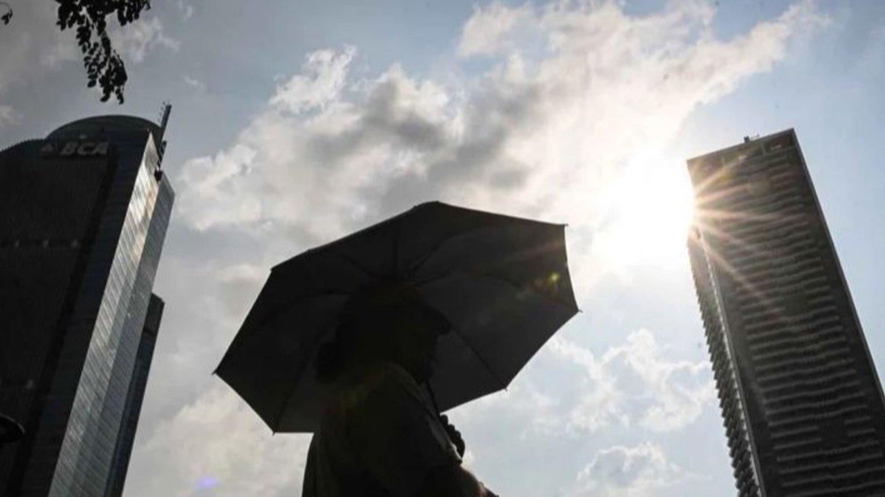 ilustrasi cuaca panas