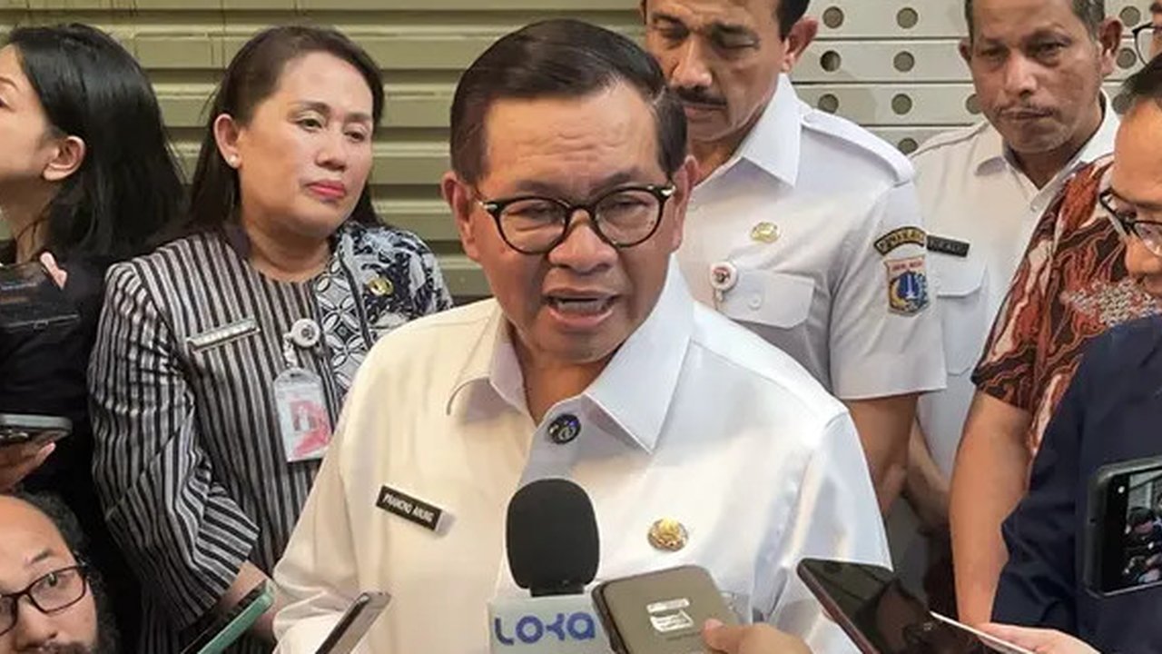 Gubernur DKI Jakarta Pramono Anung di Distrik Blok M, Jakarta Selatan, Rabu (3/9/2025) (Liputan6.com/Winda Nelfira)