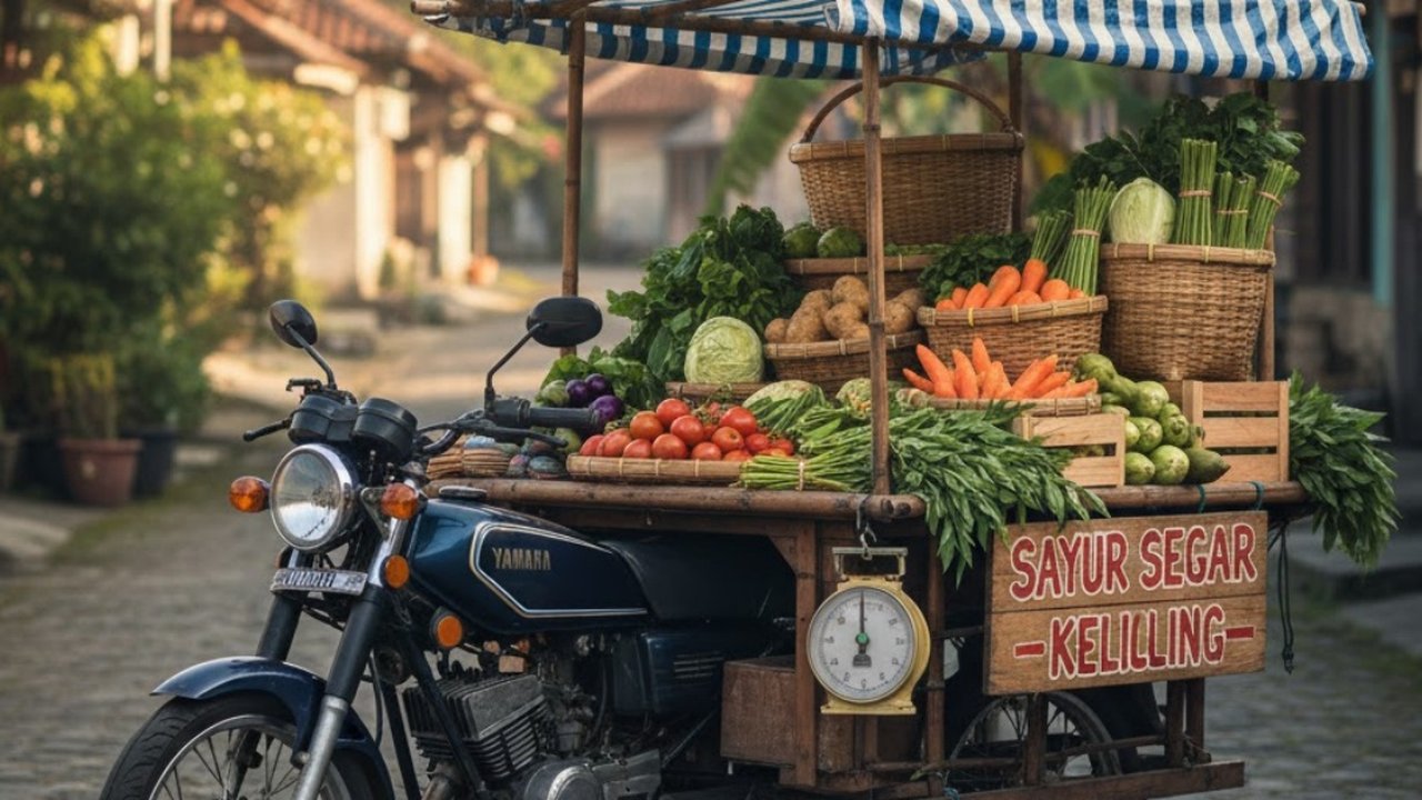 Ilustrasi Sayur Keliling