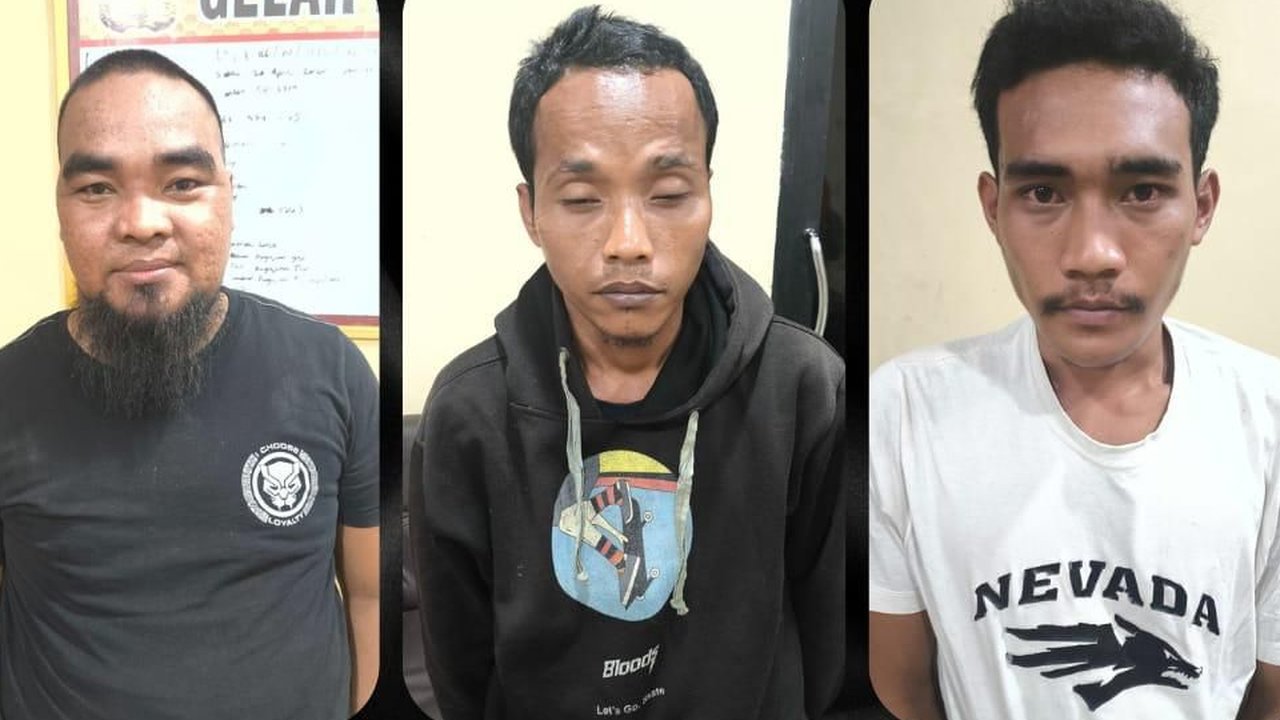 Pelaku penembak sopir angkot hingga tewas di SPBU Sembawa, Banyuasin, Sumatera Selatan, Selasa (21/10) sore.