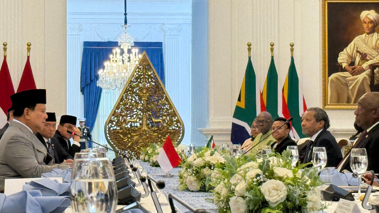 Prabowo bertemu Presiden Afrika Selatan