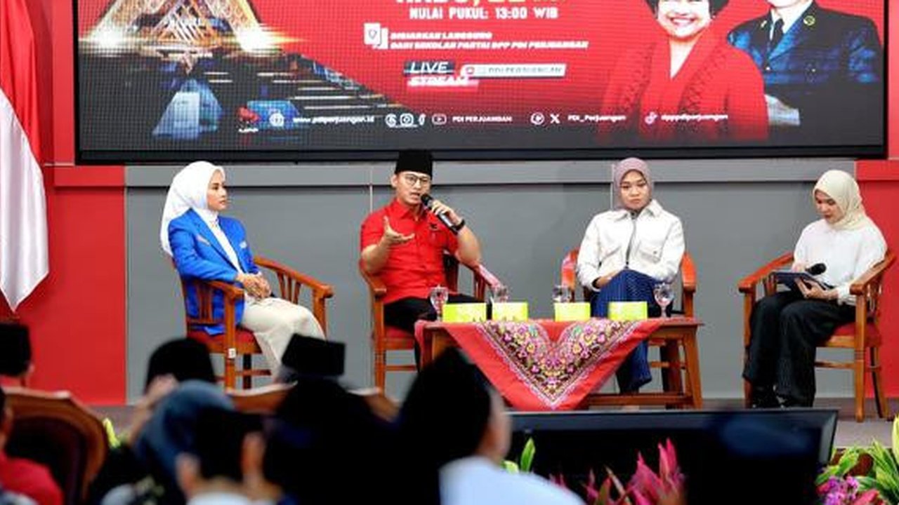 Bupati Trenggalek, Muchammad Arifin dalam Diskusi Hari Santri di Sekolah Partai PDI Perjuangan (PDIP), Jakarta Selatan, Rabu (22/10/2025). (Foto: Tim Media DPP PDIP).