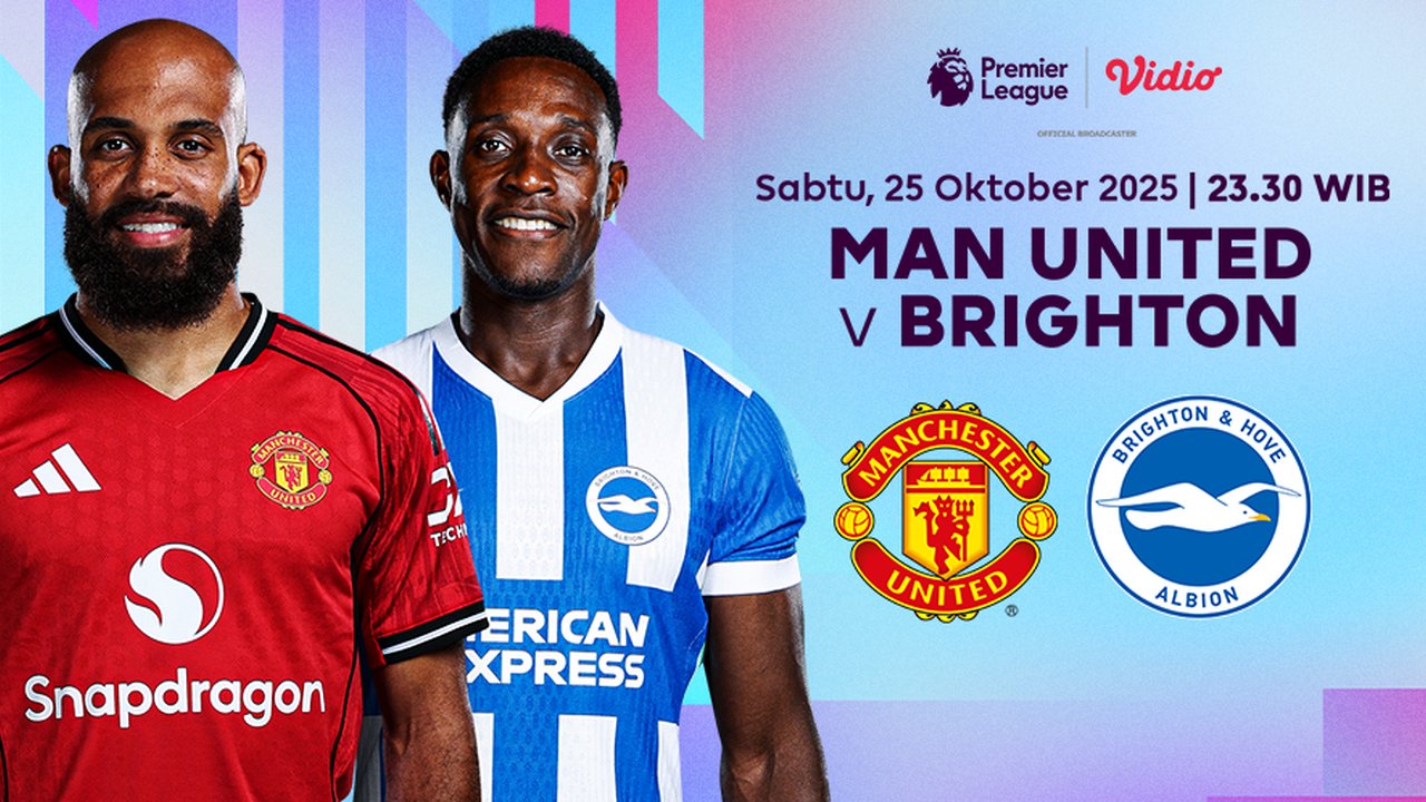Nonton Liga Inggris 2025/26: Manchester United vs Brighton Eksklusif di Vidio