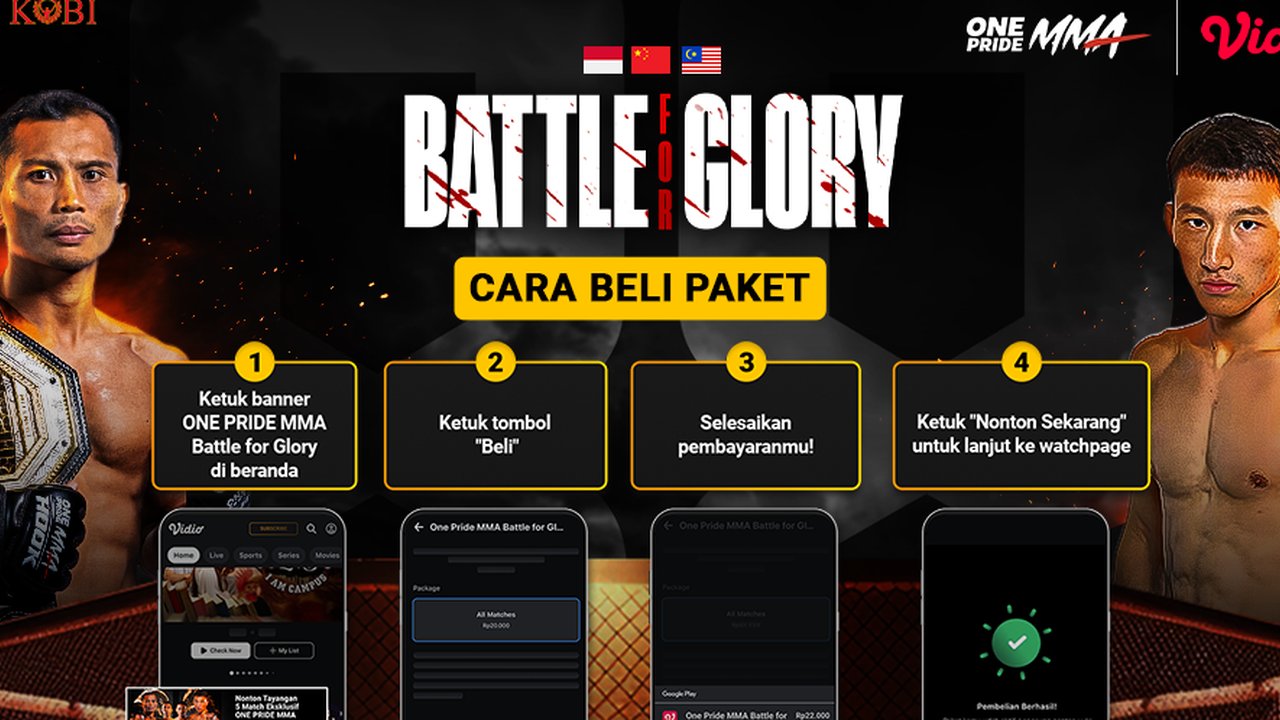 Cukup Rp 20 Ribu Nonton One Pride MMA Battle for Glory Sepuasnya di Vidio