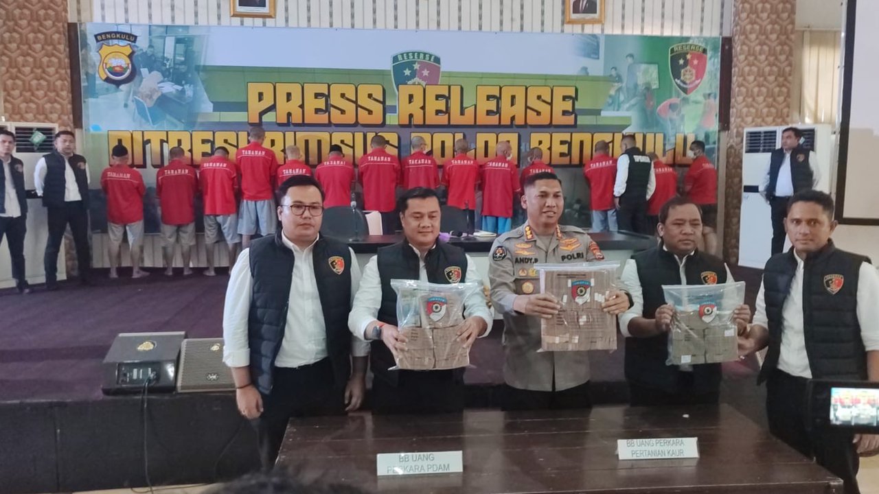 12 Tersangka Kasus Korupsi Sarana Pertanian di Bengkulu, Kerugian Capai Rp3,5 Miliar