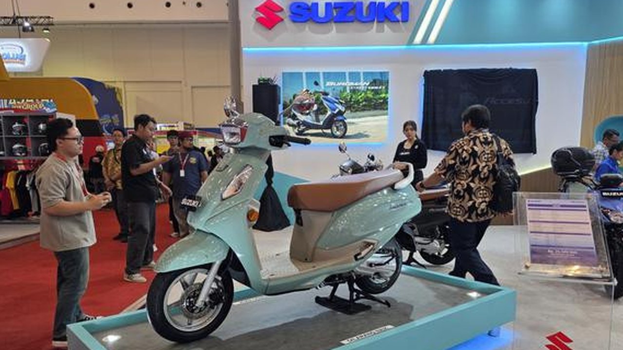 Suzuki rilis Address Playfull dan nex terbaru di Jakarta Fair 2017. (Septian/Liputan6.com)