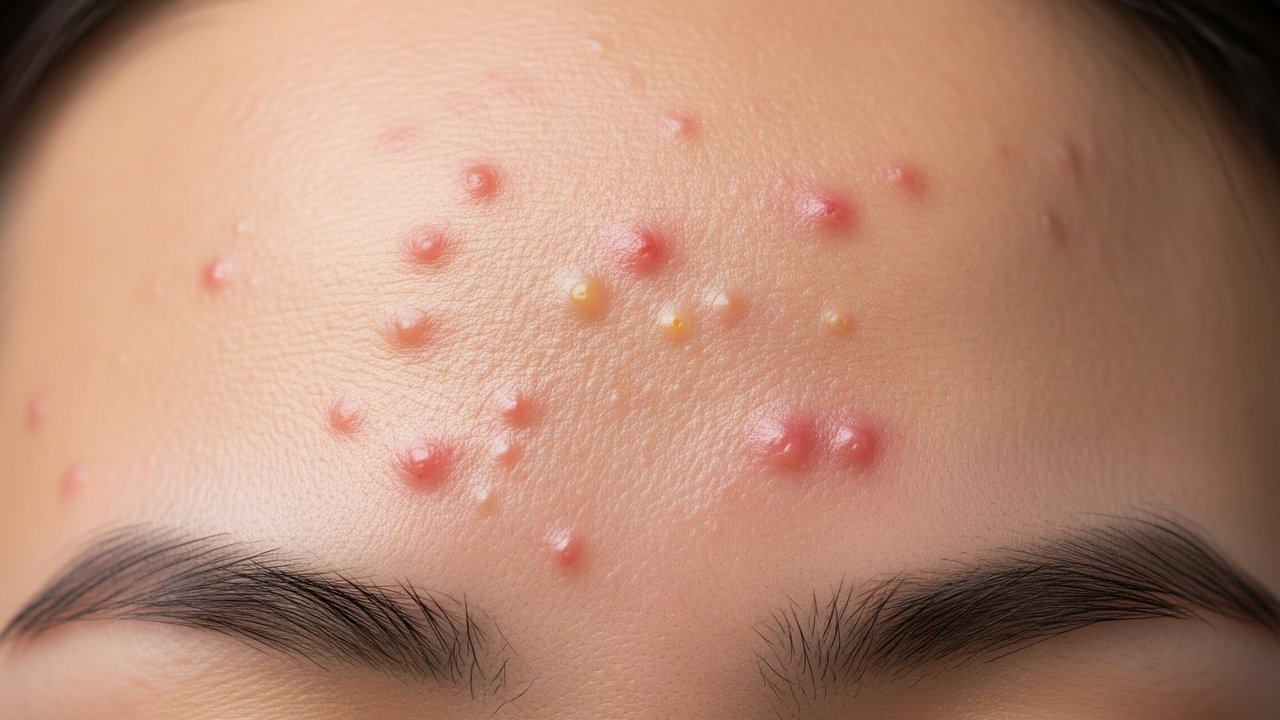 Tanda Jerawat di Jidat (Sumber: gemini.com)