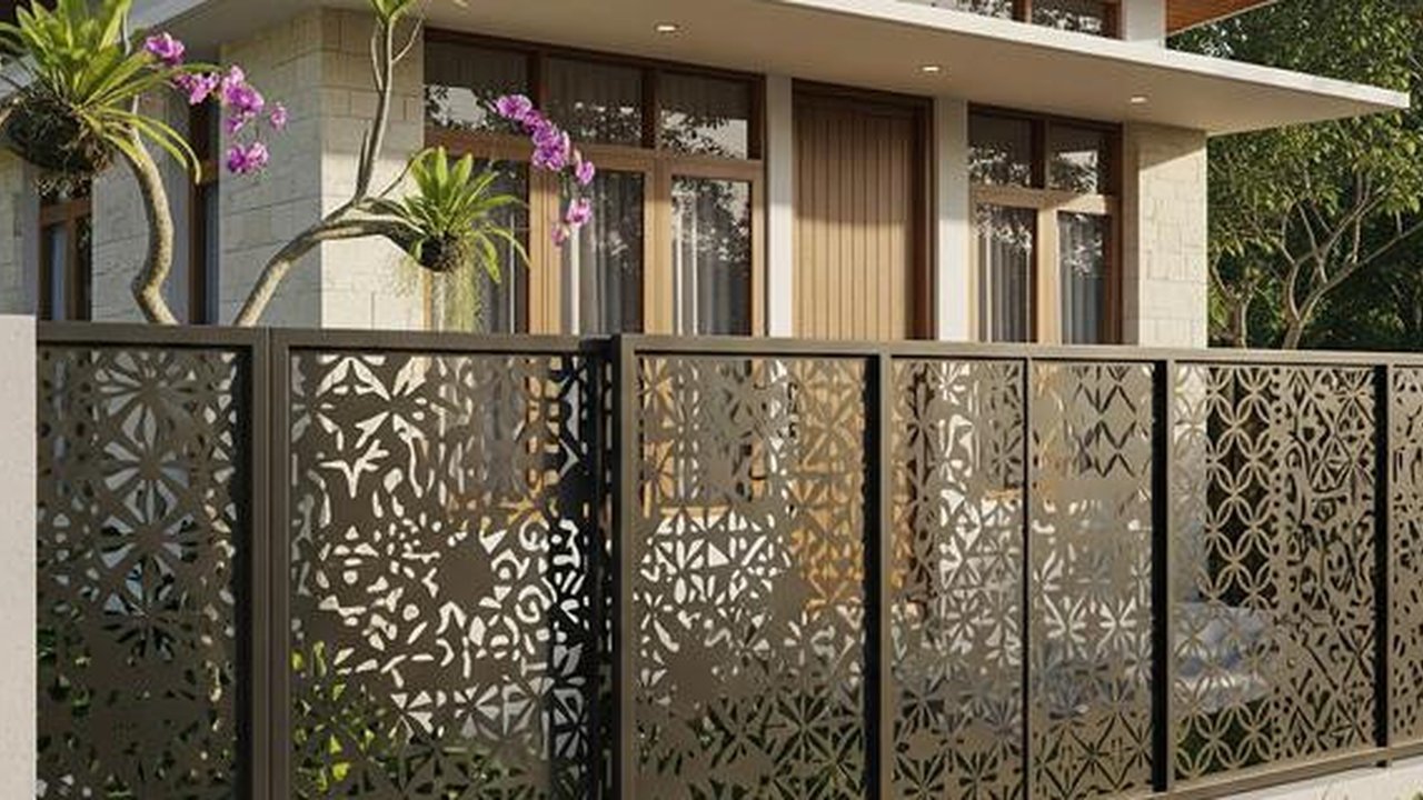 Model Pagar Rumah Kecil Tapi Kokoh dan Elegan/Gemini AI
