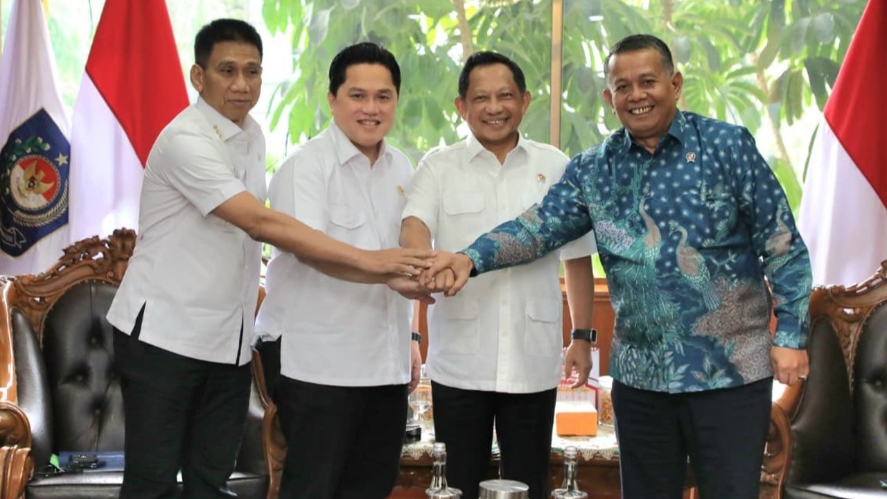 Mendagri Terima Kunjungan Menpora, Bahas Penguatan Industri Olahraga di Tanah Air