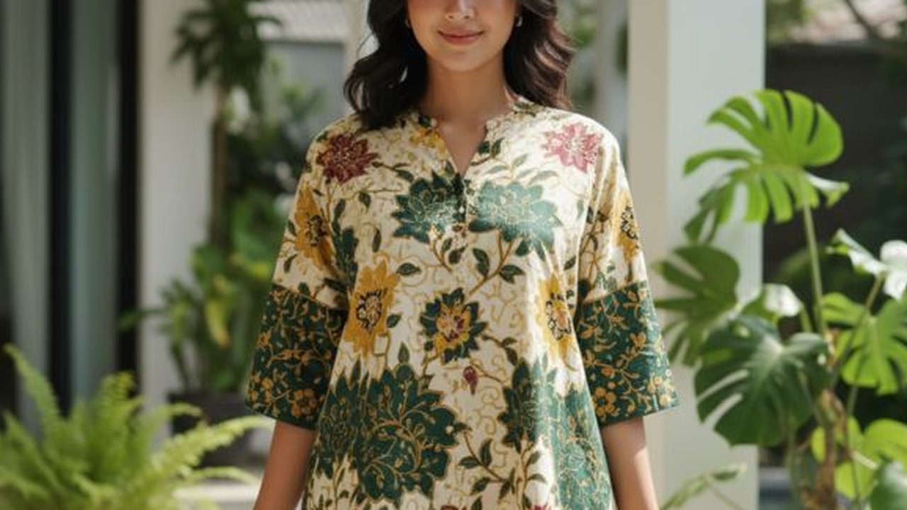 Ilustrasi Daster Batik