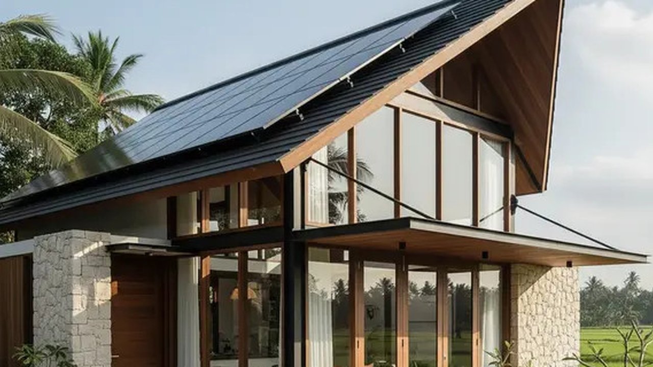 Model Rumah Sederhana Tapi Mewah dengan Atap Modern 2025 (Gemini AI)