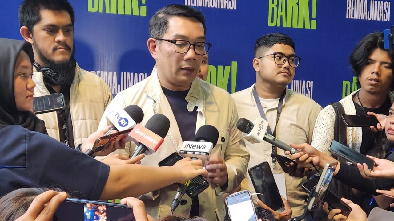 Bakal calon Gubernur Jakarta, Ridwan Kamil menggelar acara talkshow bertajuk Bongkar Aspirasi Ridwan Kamil (BARK) di Jakarta Selatan, Sabtu (14/9/2024). (Foto: Liputan6.com/Radityo Priyasmoro).