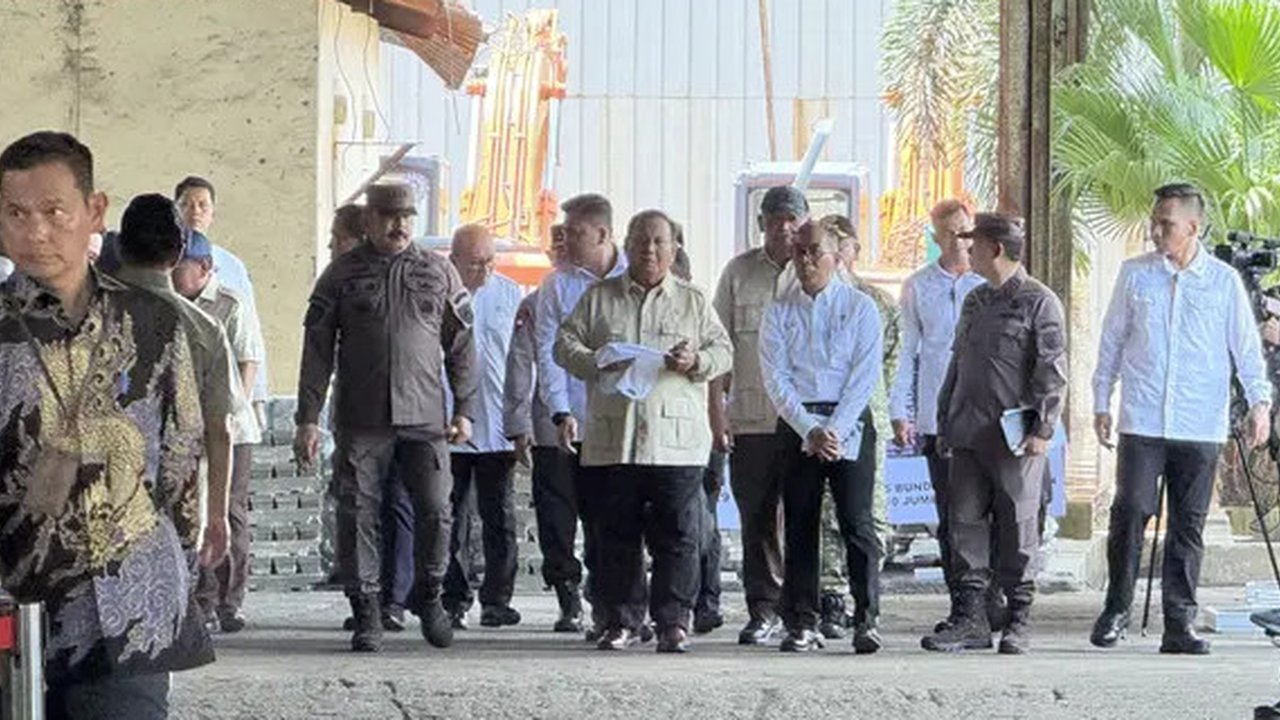 Presiden Prabowo di Smelter PT. Tinindo Internusa (Dok: Biropers)