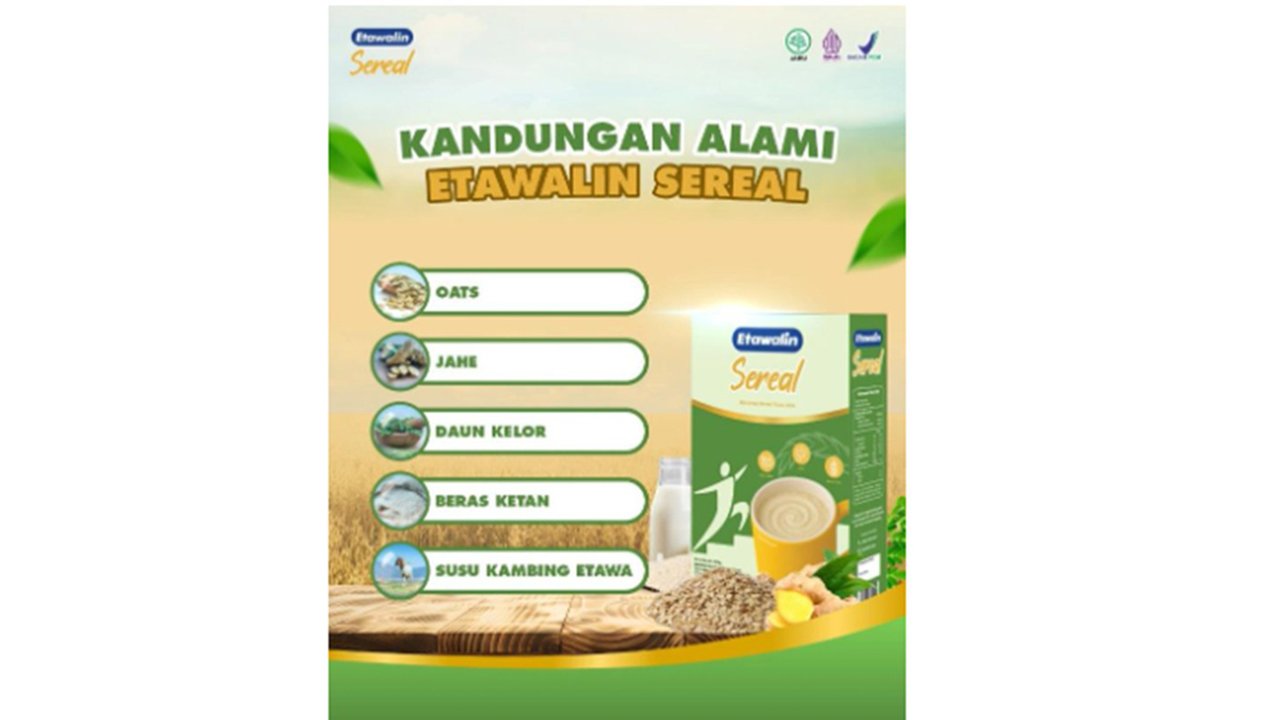 Kandungan alami Etawalin Sereal.