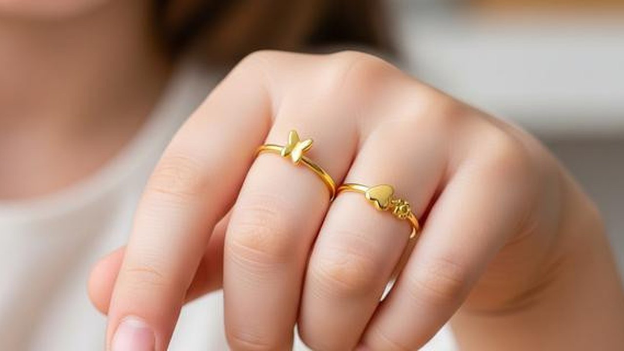 Model cincin emas anak perempuan