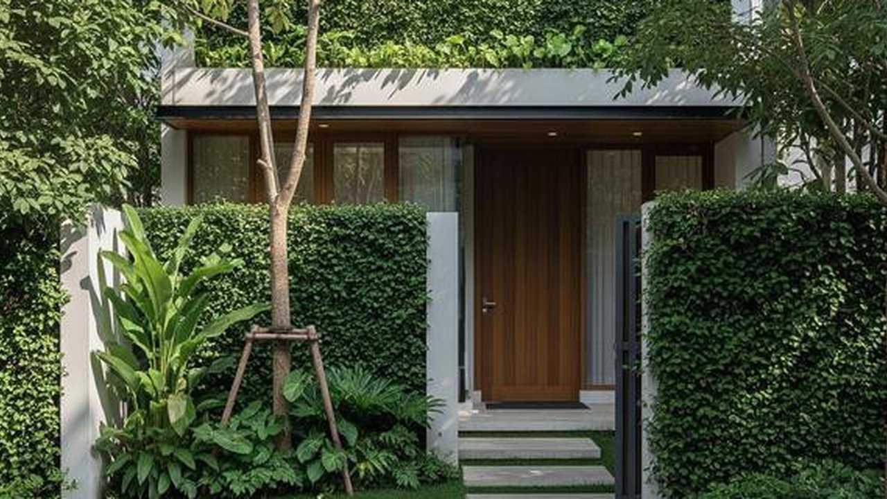 Desain Rumah Serba Privasi Anti Maling. (Foto: AI)