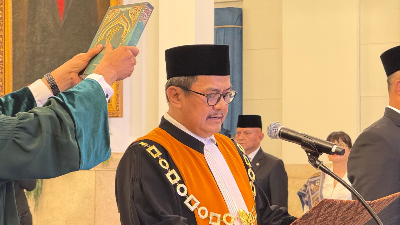 Di Hadapan Prabowo, Dwiarso Ucapkan Sumpah Jadi Wakil Ketua MA Bidang Non Yudisial
