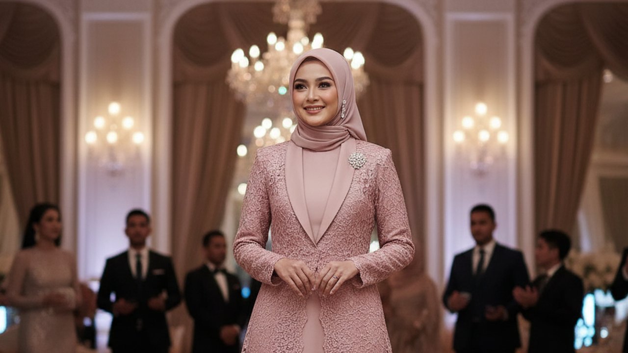 Gamis Blazer Brokat
