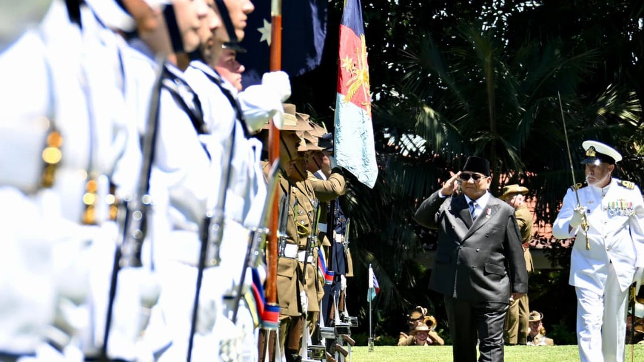 Bertemu Gubernur Jenderal Australia, Presiden Prabowo Disambut Rangkaian Prosesi